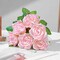 300Pcs Gold Edge Silk Ribbon Rose Petals (Gold Edge-300 Pcs Baby Pink) 1.77"L x 1.57"W
